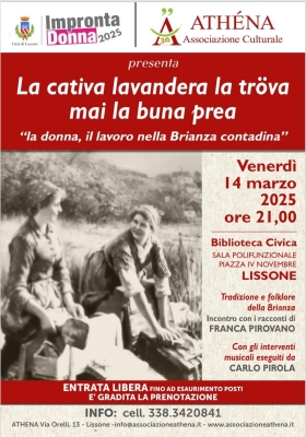 VI ASPETTIAMO VENERDI 14 MARZO PRESSO BIBLIOTECA ! - Associazione Culturale Athena